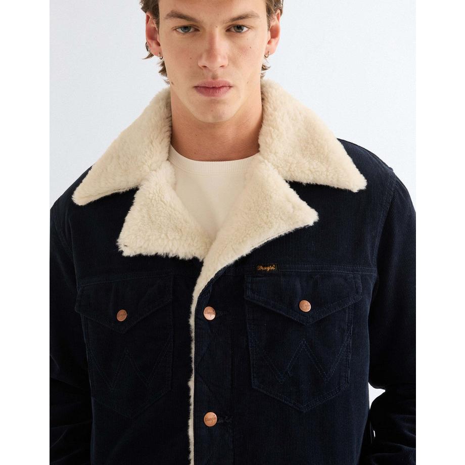 Wrangler Veste en velours côtelé doublée sherpa  