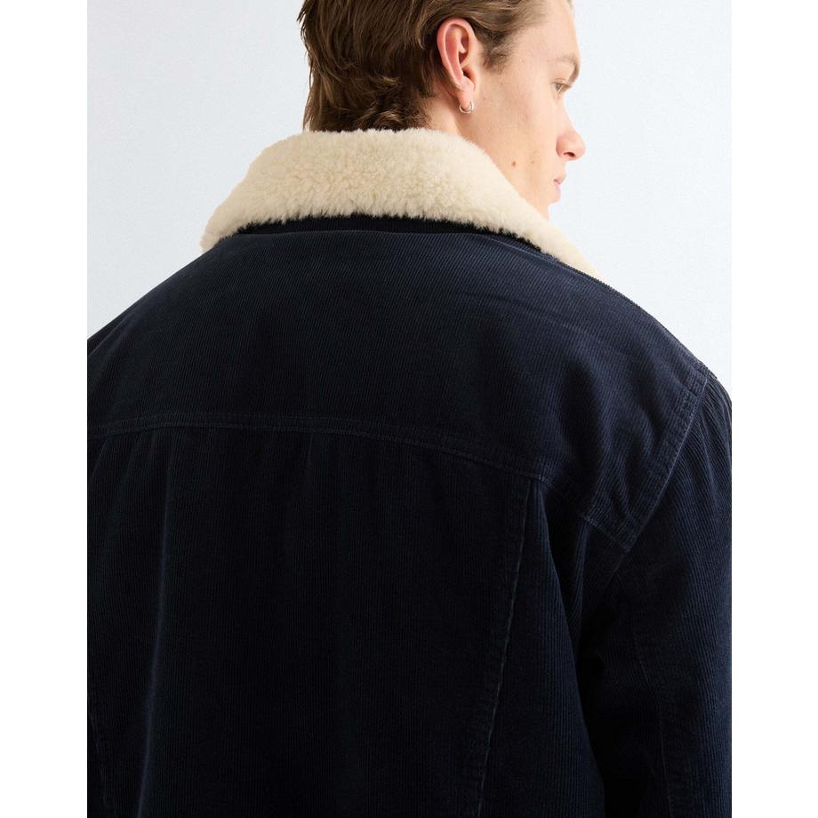 Wrangler Veste en velours côtelé doublée sherpa  