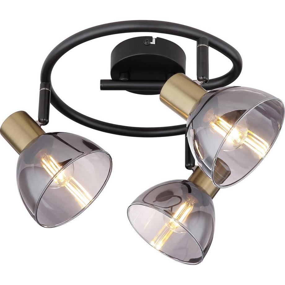 mutoni Faretto Jay metallo nero 3xE14  