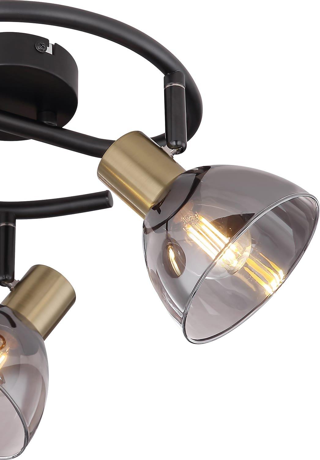 mutoni Projecteur Jay métal noir 3xE14  