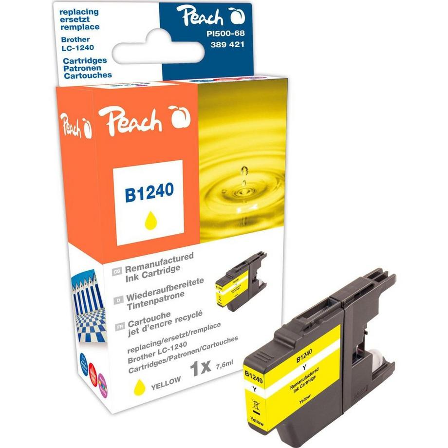 Peach  Tintenpatrone gelb kompatibel zu Brother LC-1240 y 