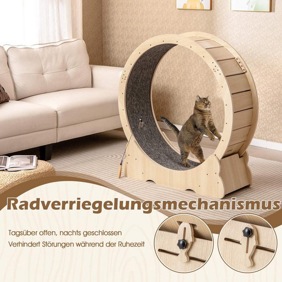 Northix  Roue d'exercice pour chat, silencieuse et sécurisée 