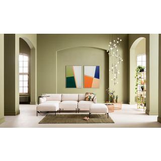 KARE Design Gerahmtes Bild Abstract Shapes Khaki 73x103  