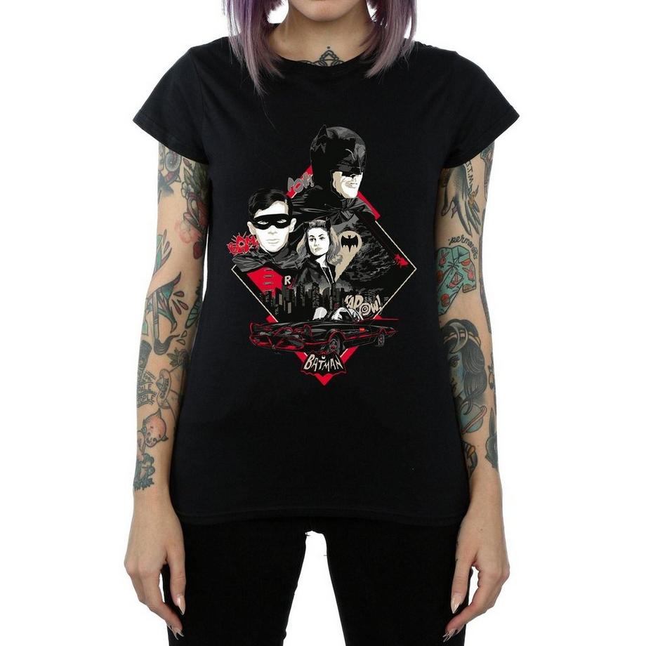 DC COMICS Batman Classic TV Series Stampa T-Shirt  