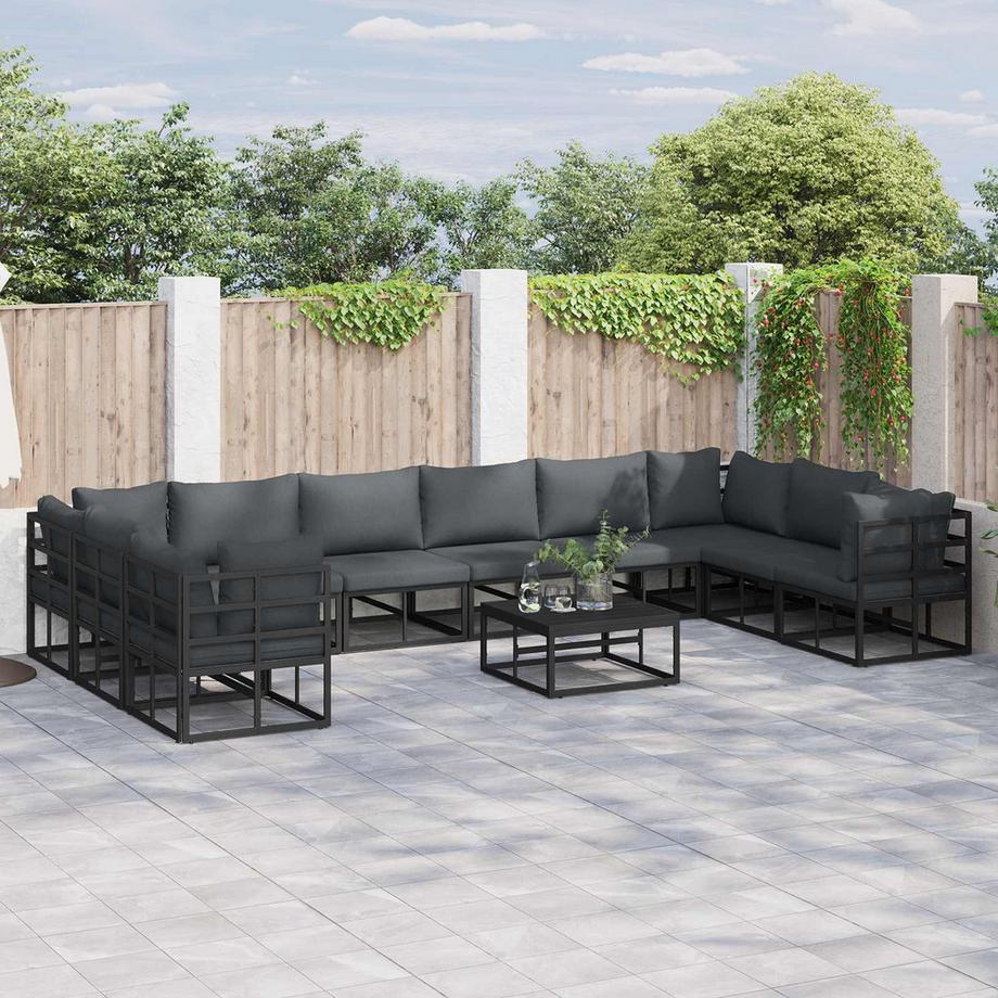 VidaXL Divano da giardino Alluminio  