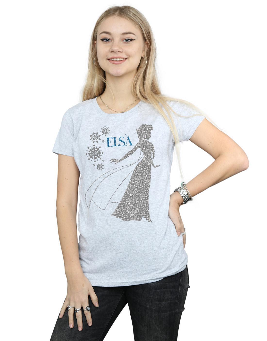 Disney  Frozen Elsa Christmas Silhouette TShirt 