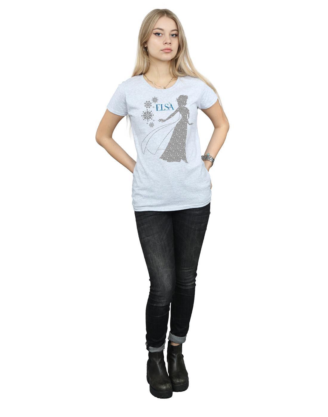 Disney  Tshirt FROZEN ELSA CHRISTMAS SILHOUETTE 