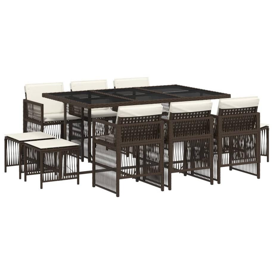 set da pranzo da giardino Polirattan