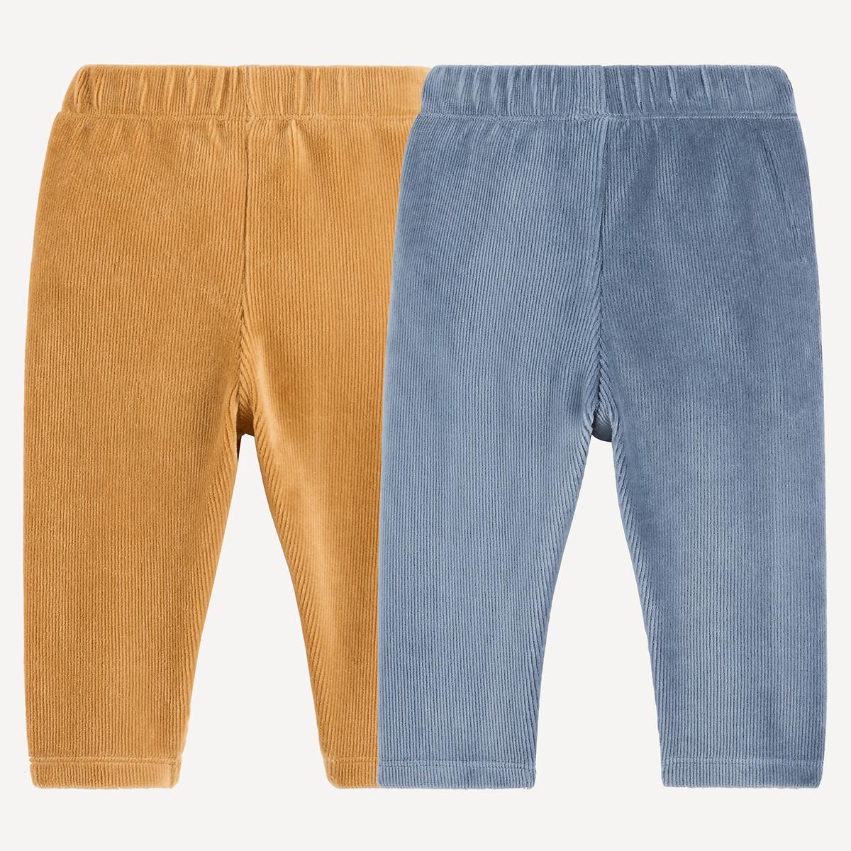 La Redoute Collections  Lot de 2 leggings en velours côtelé 