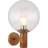 mutoni Lampe d'extérieur Ossy aluminium moulé sous pression aspect bois 1xE27 LED  