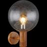 mutoni Lampe d'extérieur Ossy aluminium moulé sous pression aspect bois 1xE27 LED  