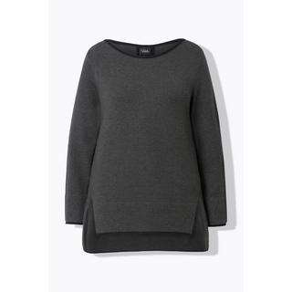 Ulla Popken  Pullover, Saumschlitze, U-Boot-Ausschnitt, Langarm 