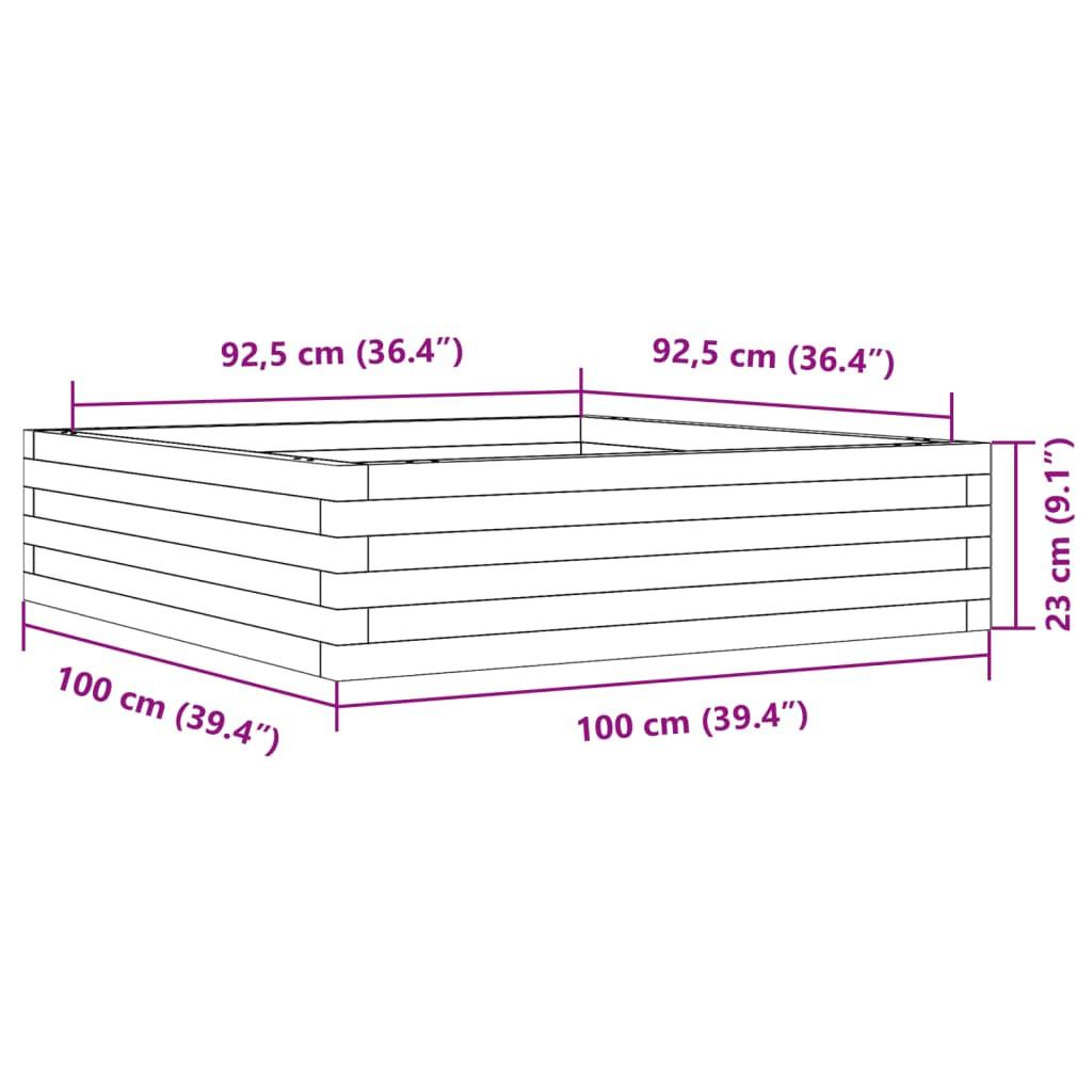 VidaXL Jardinière pinède imprégnée  