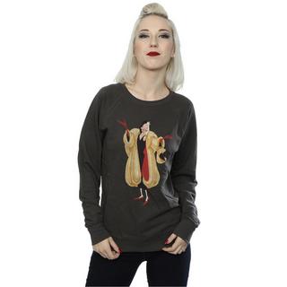 101 Dalmatians Sweatshirt Graphique Classique Cruella De Vil  