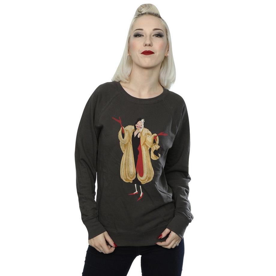 101 Dalmatians Sweatshirt Graphique Classique Cruella De Vil  