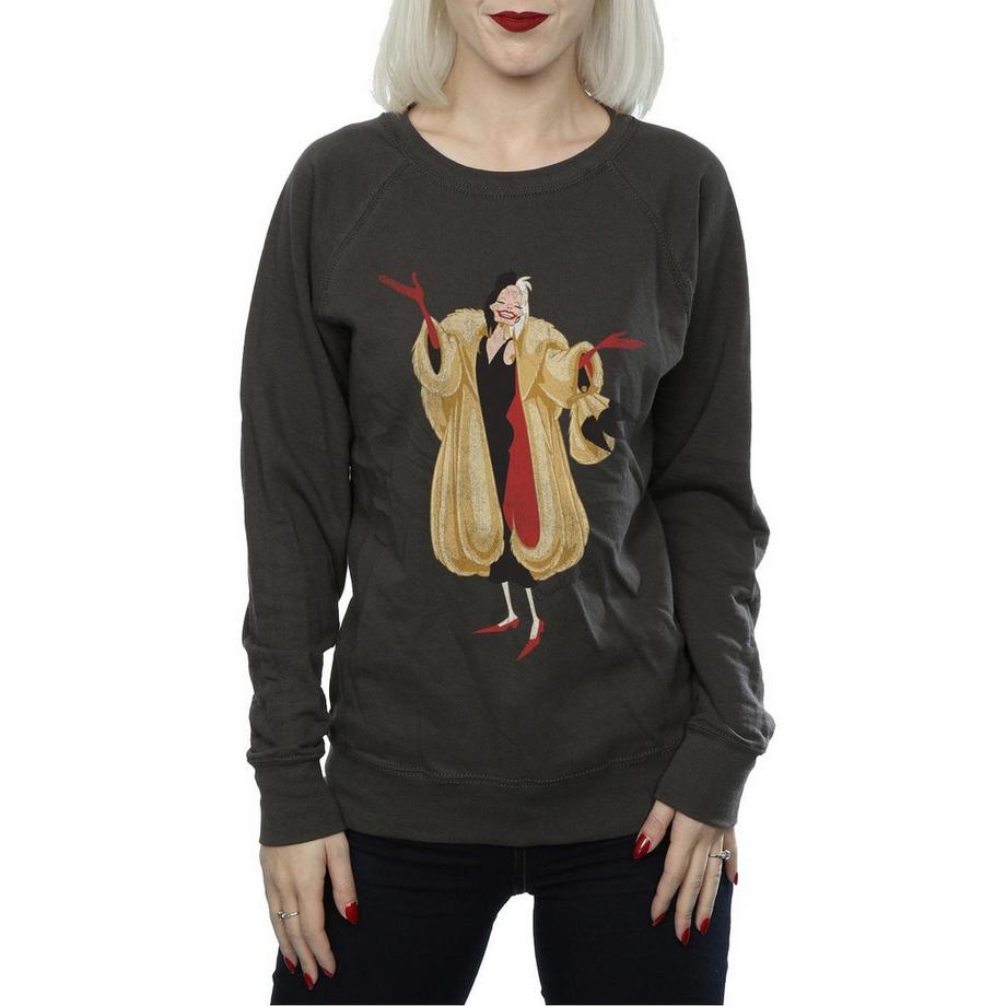 101 Dalmatians Sweatshirt Graphique Classique Cruella De Vil  