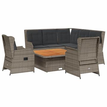 Garten-lounge-set poly-rattan