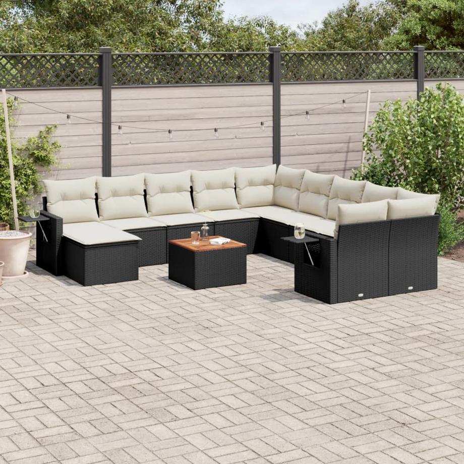 VidaXL set divano da giardino Polirattan  