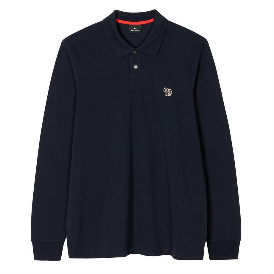 Maglietta Polo Zebrato Manica Lunga