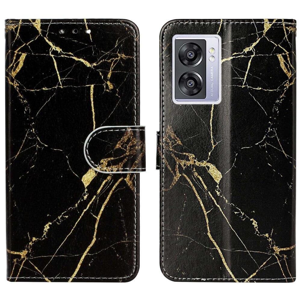 Cover-Discount  OPPO A57s - Custodia in pelle Marble 