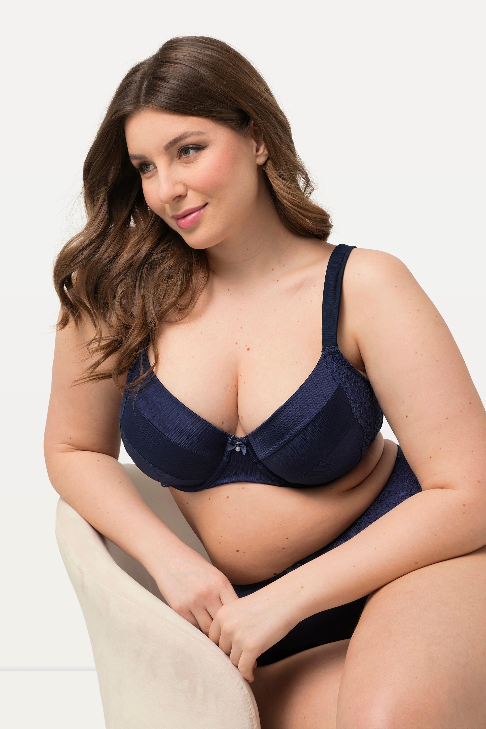 Ulla Popken Bügel-BH Softcups Satin Spitze  