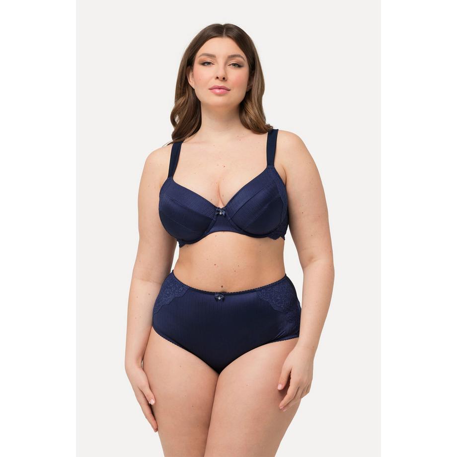 Ulla Popken Reggiseno con ferretto coppe morbide raso pizzo  