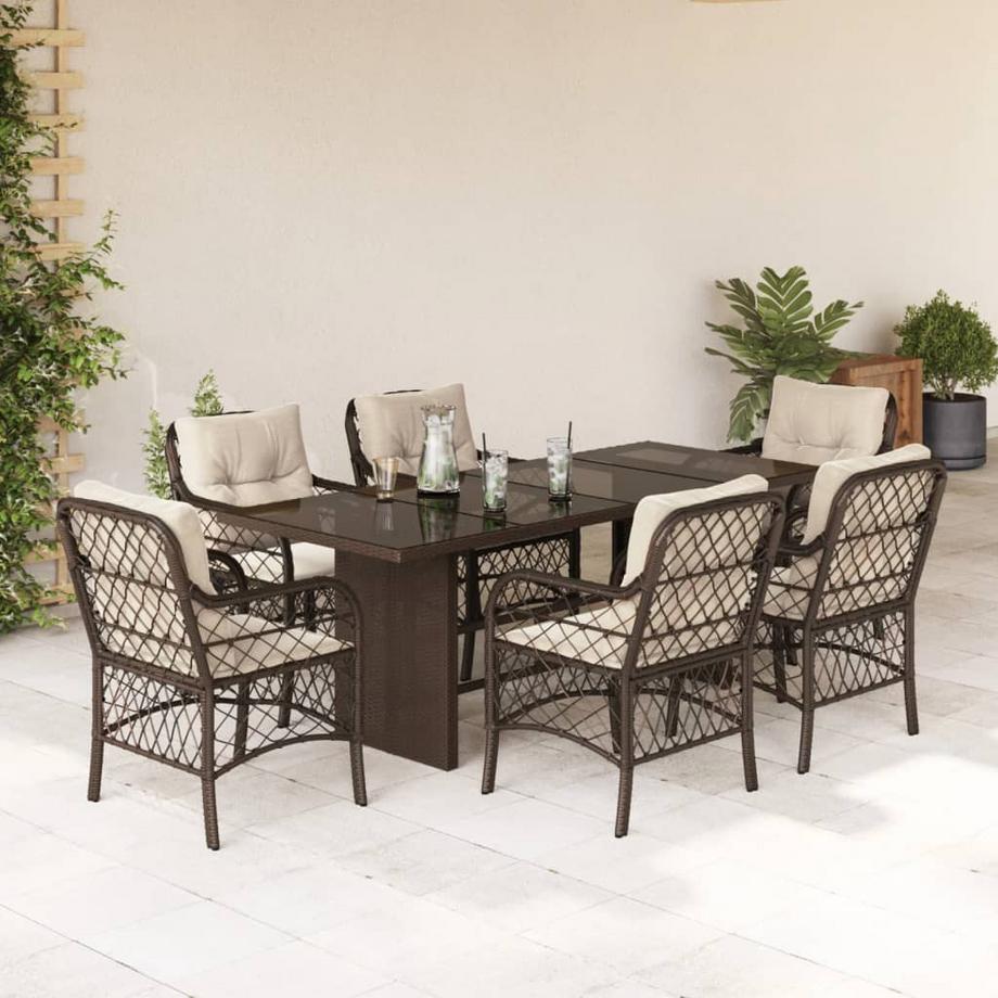 VidaXL Garten essgruppe poly-rattan  