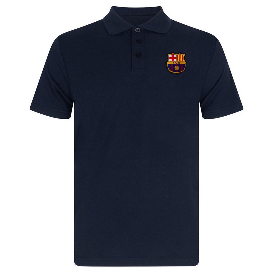 FC Barcelona Maglietta Polo con Stemma Ricamato  