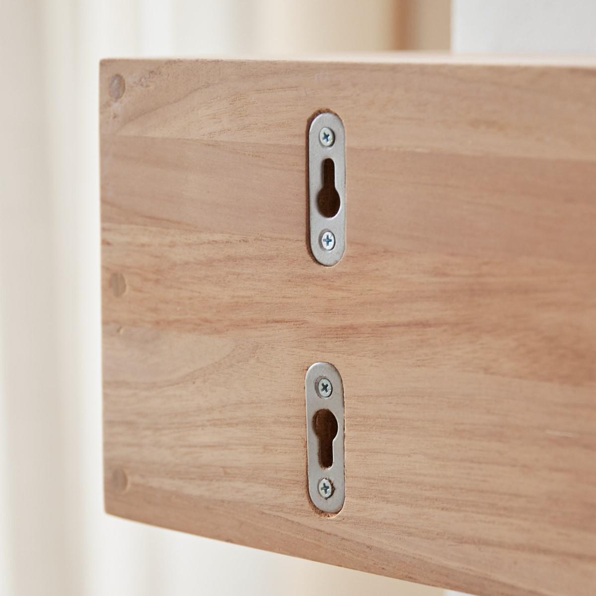 Tikamoon Handtuchhalter zur Wandmontage aus massivem Teakholz 60 cm Sasha  