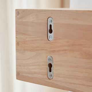 Tikamoon Handtuchhalter zur Wandmontage aus massivem Teakholz 60 cm Sasha  