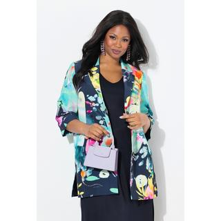 Ulla Popken Giacca Linea A Collo Revers Maniche Lunghe  