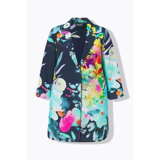 Ulla Popken Giacca Linea A Collo Revers Maniche Lunghe  