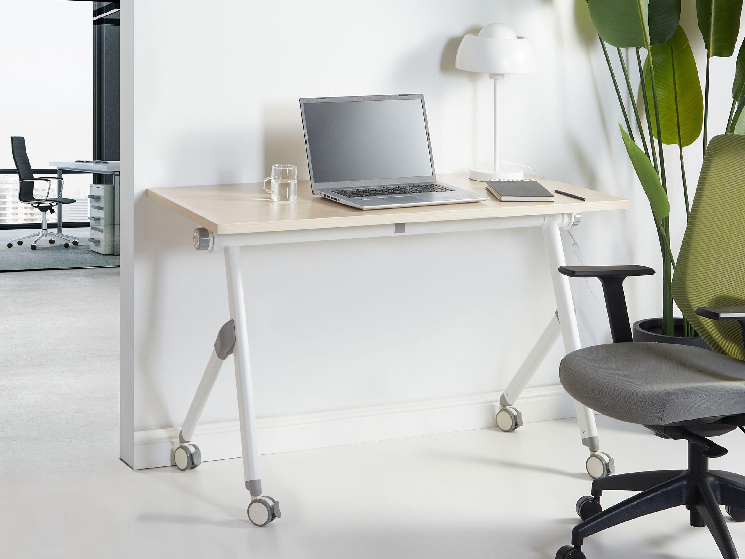 Beliani Bureau pliable en Acier Moderne BENDI  