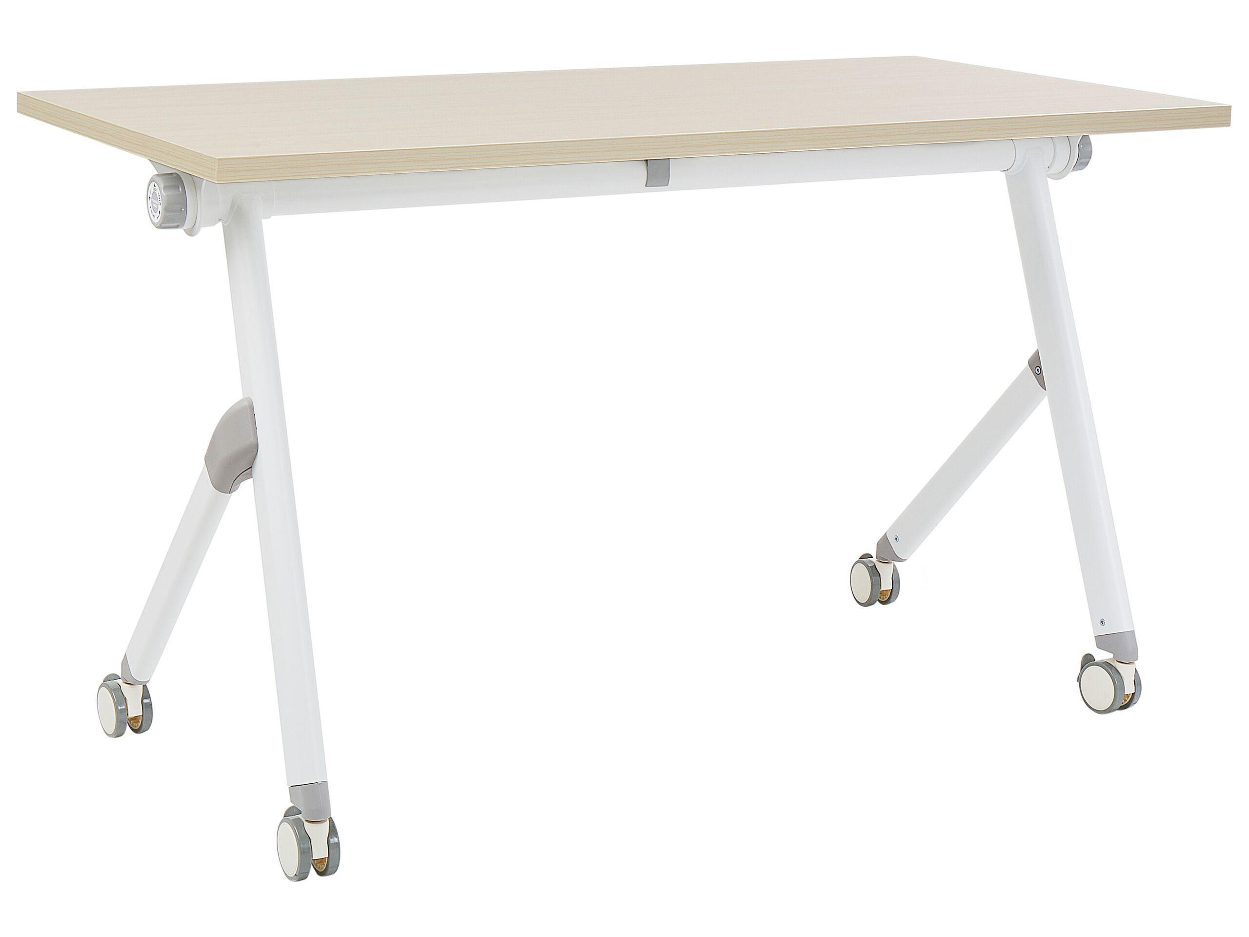 Beliani Bureau pliable en Acier Moderne BENDI  