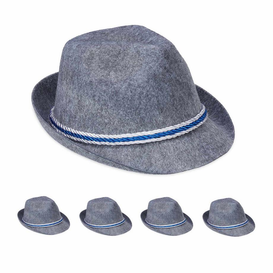 5x Chapeau bavarois traditionnel