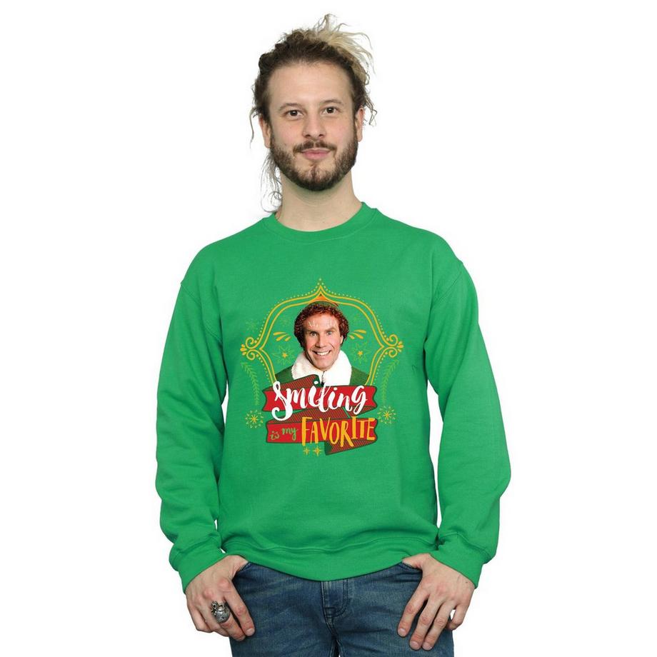 Elf Smiling Is My Favorite Sweatshirt  