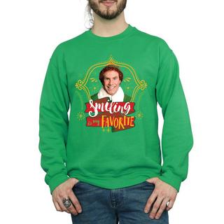 Elf Smiling Is My Favorite Sweatshirt  
