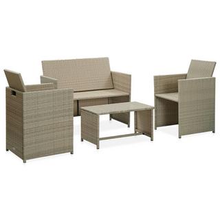 VidaXL Garten-sofagarnitur poly-rattan  