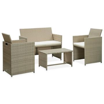 Garten-sofagarnitur poly-rattan