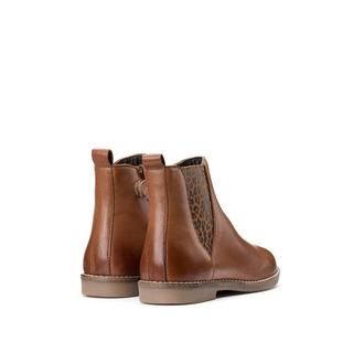 La Redoute Collections  Chelsea-Boots aus Leder mit Leopardenmuster 