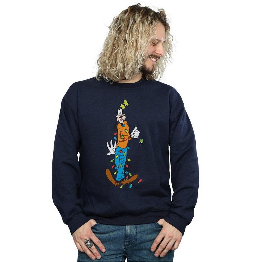 Disney Goofy Christmas Lights Sweatshirt  
