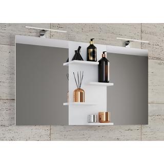 VCM Miroir de salle de bain large miroir mural miroir suspendu salle de bain miroir Budasi étagère  