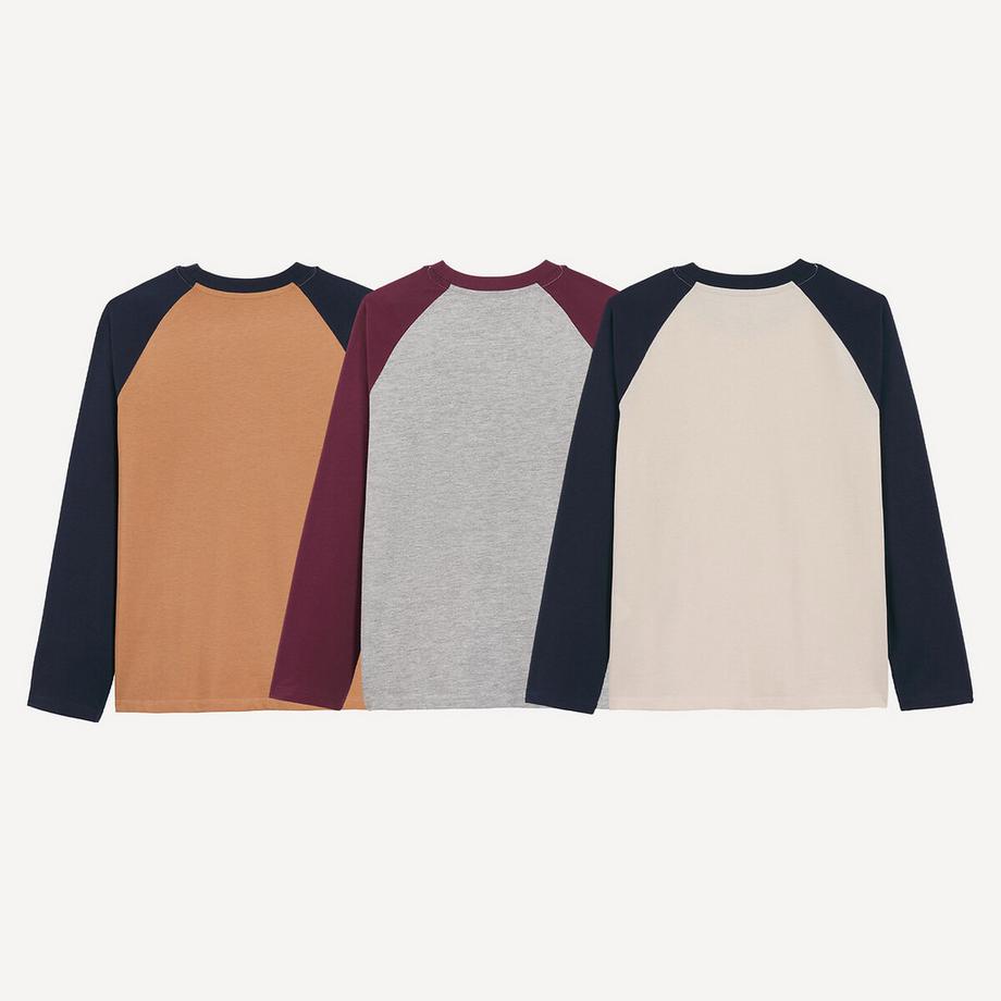 La Redoute Collections  3er-Set zweifarbige T-Shirts 
