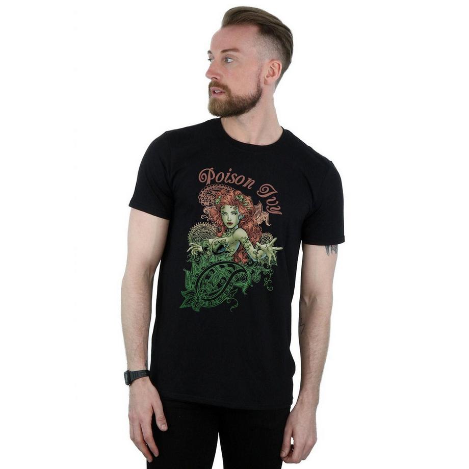 DC COMICS Poison Ivy T-Shirt Stampata  