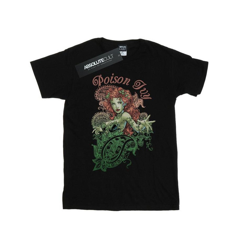 DC COMICS Poison Ivy T-Shirt Stampata  