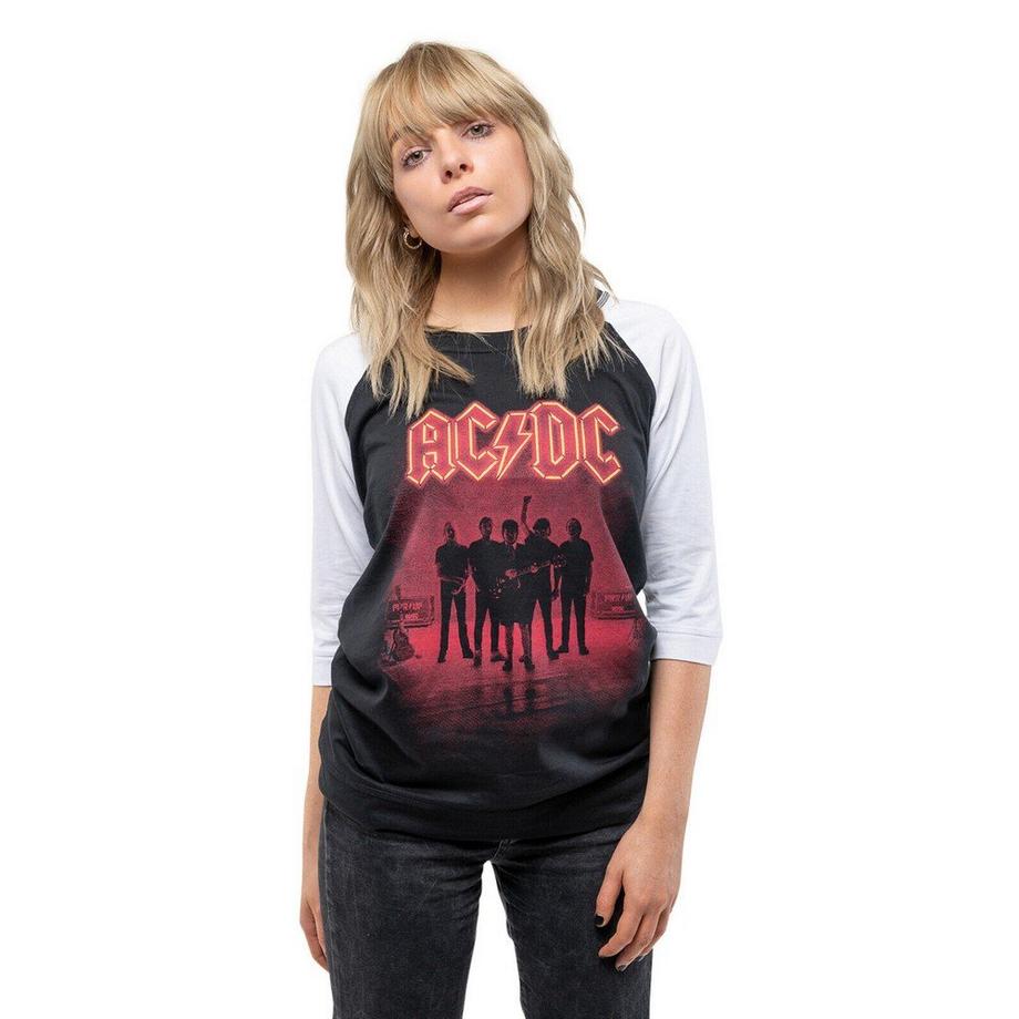 AC/DC ACDC PWRUP UK T-Shirt Maniche Raglan  