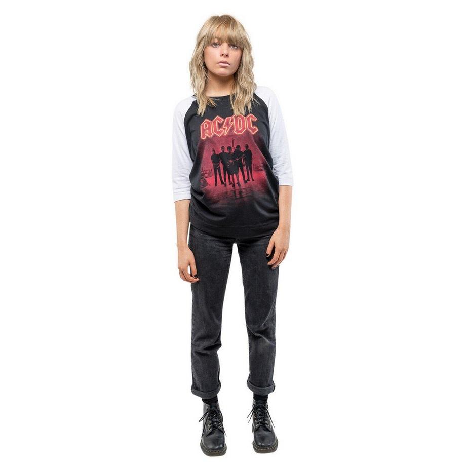 AC/DC ACDC PWRUP UK T-Shirt Maniche Raglan  