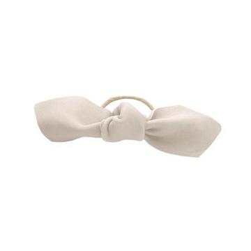Leather Bow Big Hair Tie