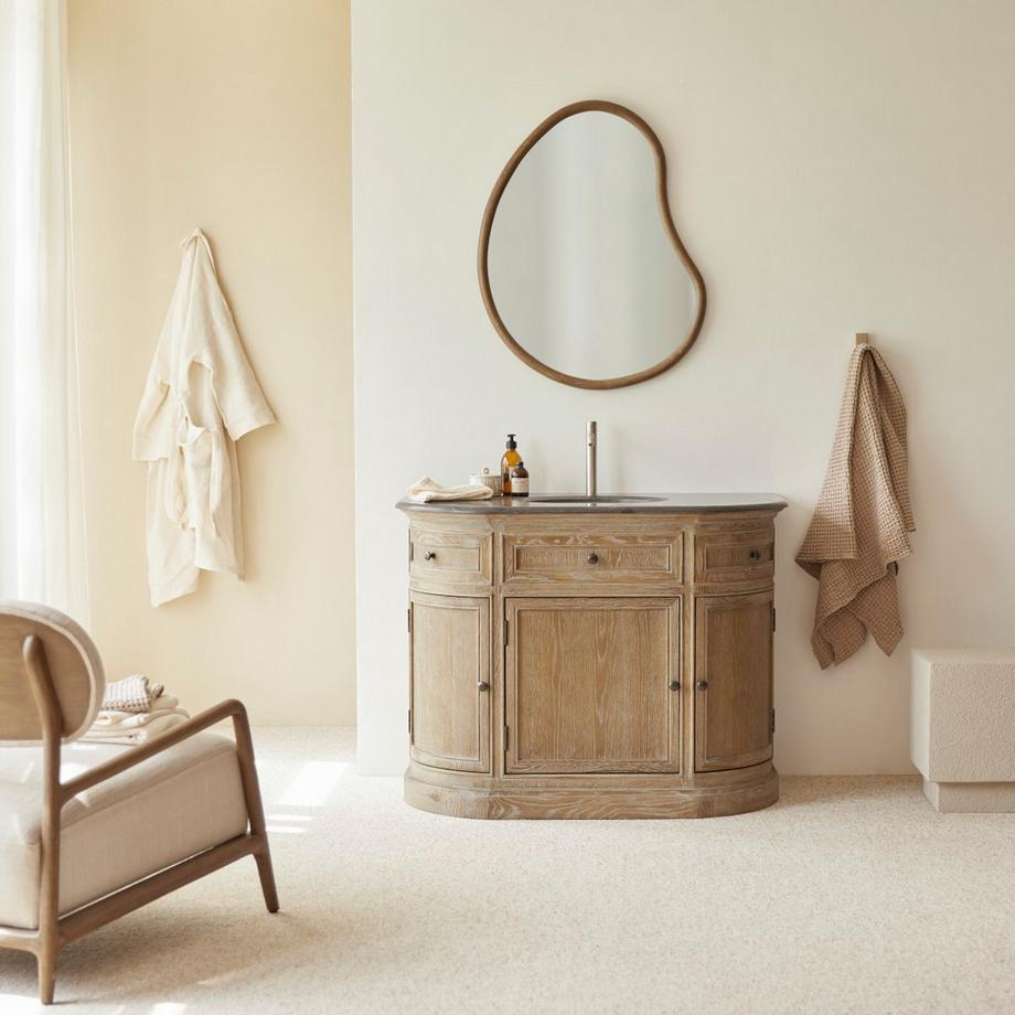 Tikamoon Badmöbel aus Eiche und Stein 110 cm Louise  