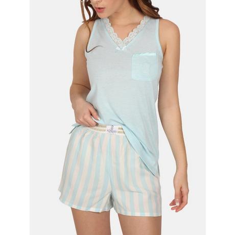 Admas  Pyjama short débardeur Classic Stripes 